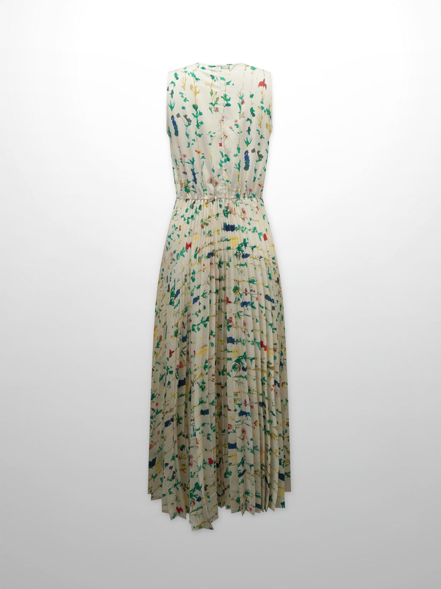 Pleated Bottom Slip Dress-Floral Confetti