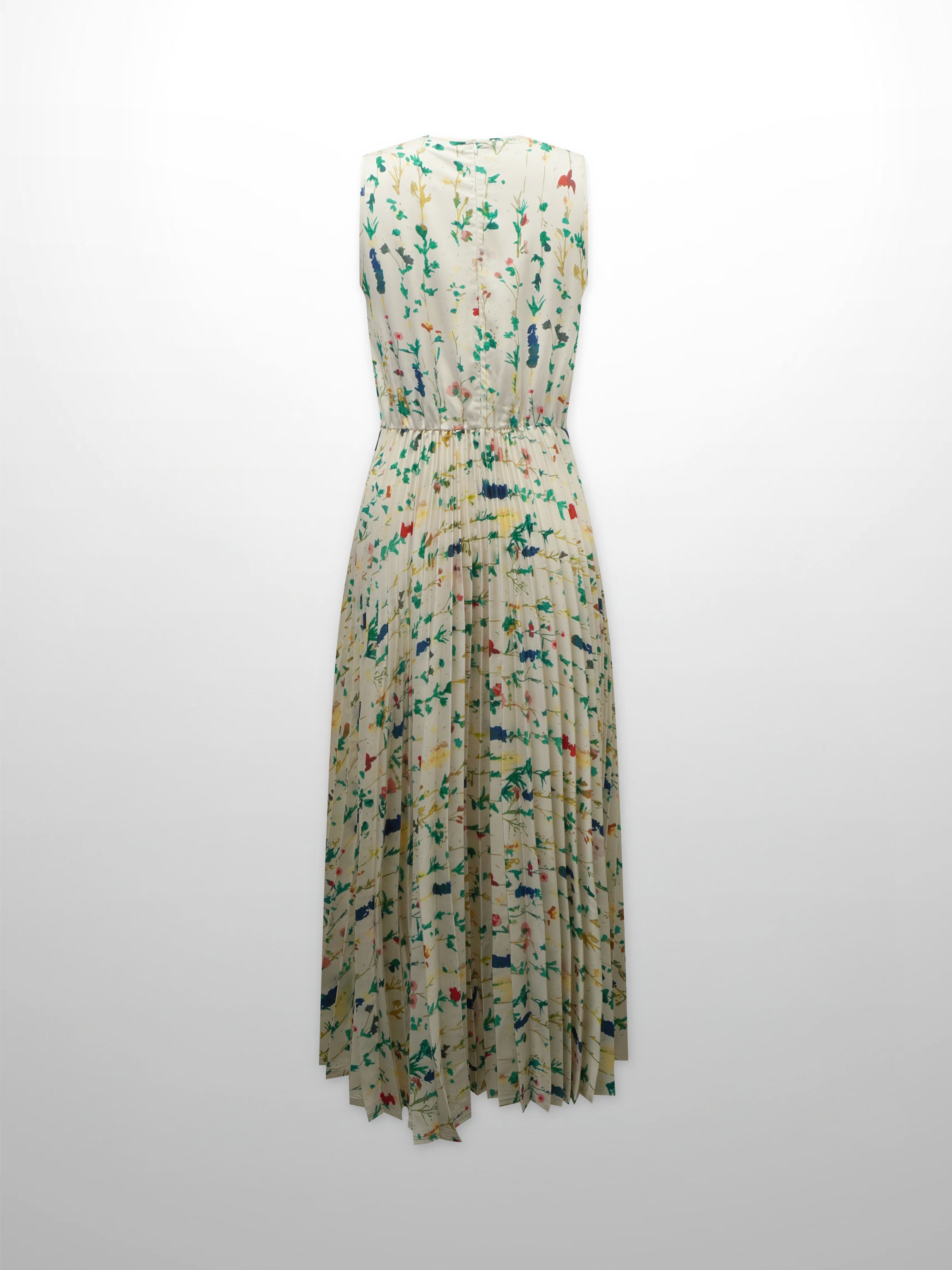 Pleated Bottom Slip Dress-Floral Confetti