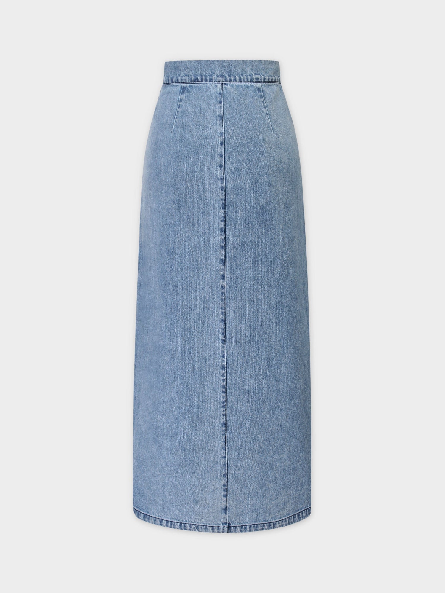 denim maxi jean skirt