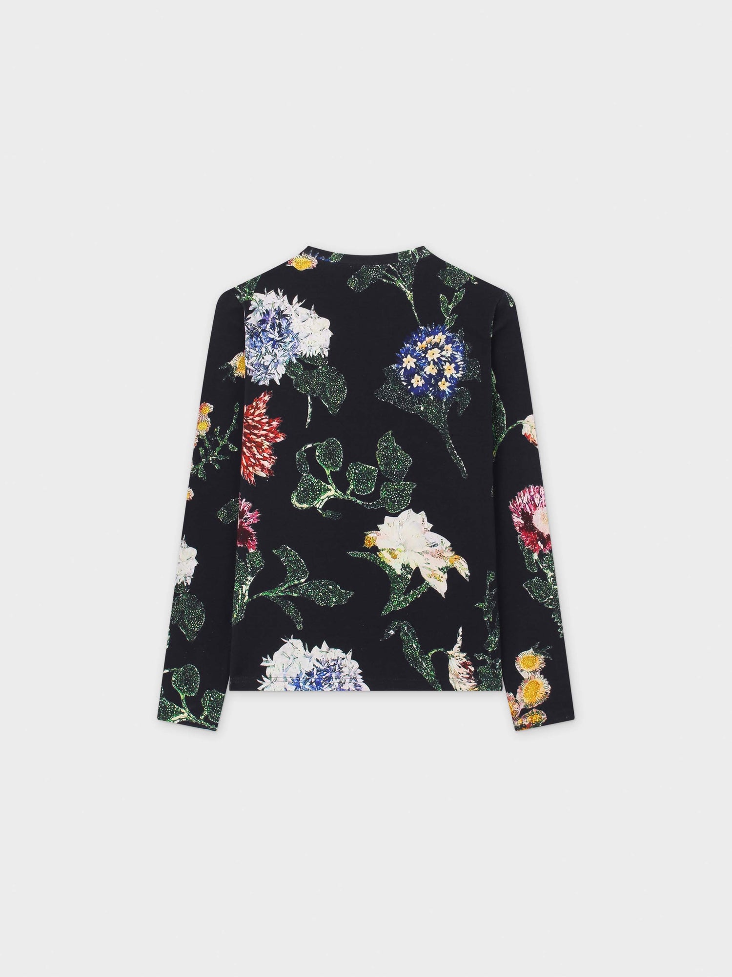 Printed Modal Tee-Oscar Floral Black