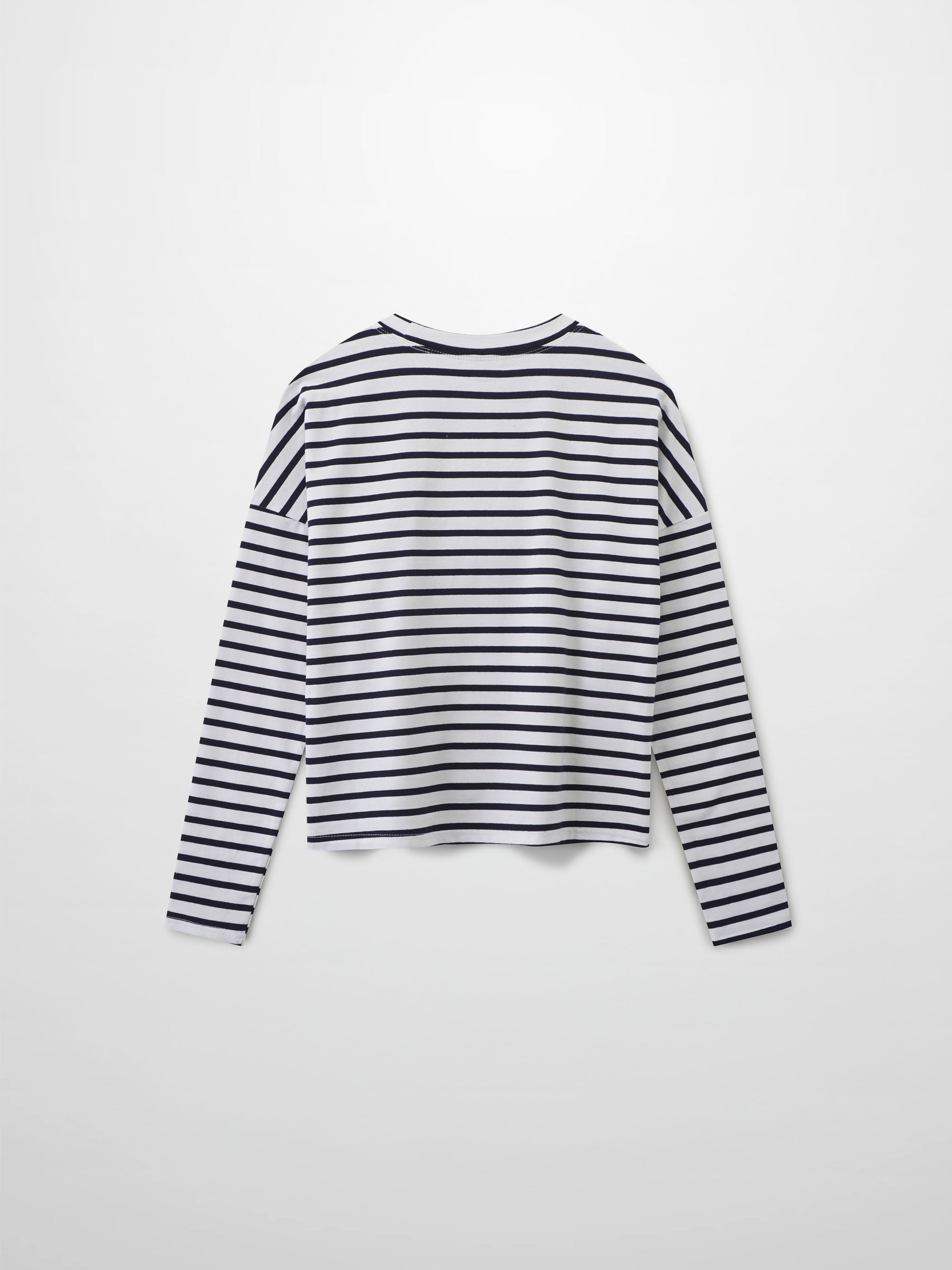 Crown Embossed T-Shirt-White/Blue