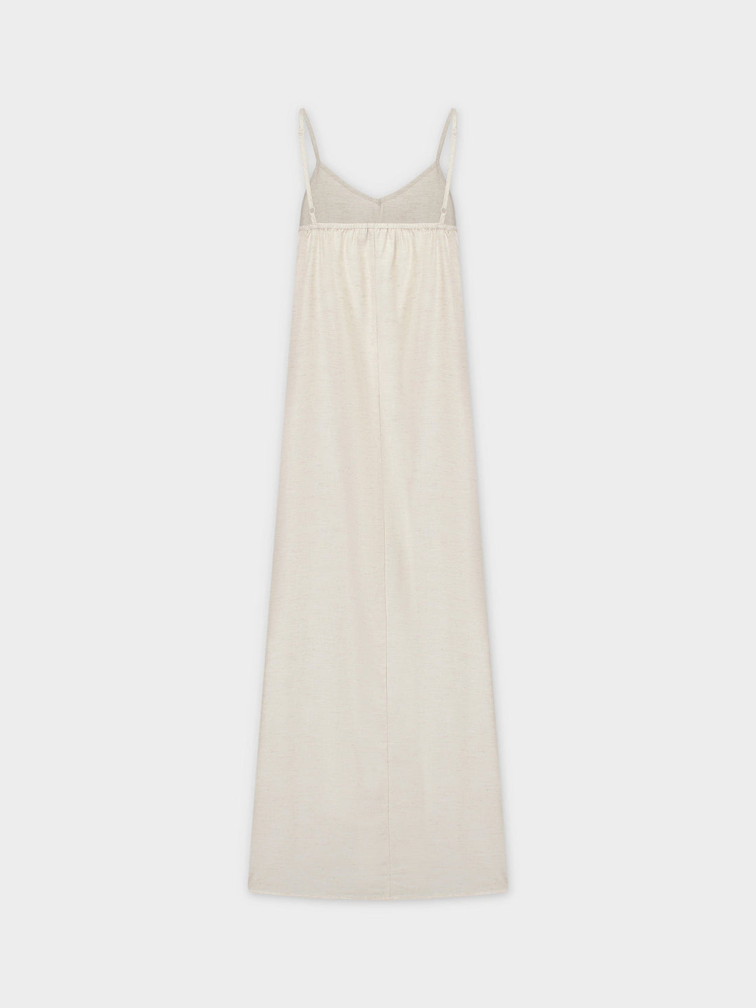 Linen Slip Dress-Oatmeal