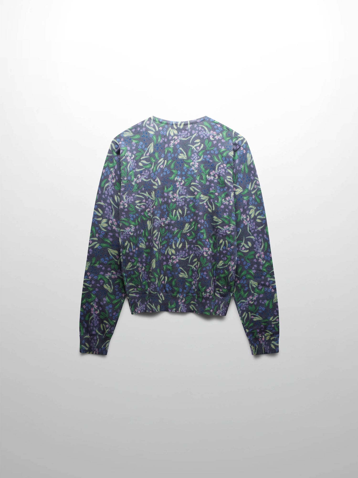 Floral Design Sweater-Lavender Blossom
