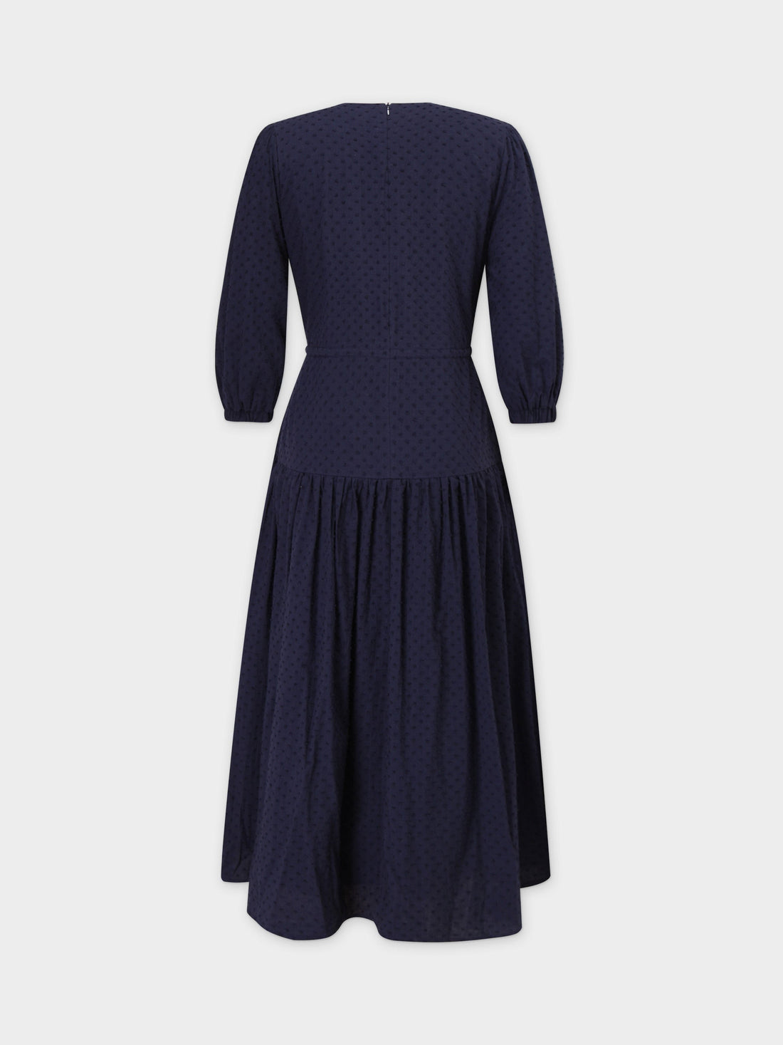 Side Pull Dress-Navy