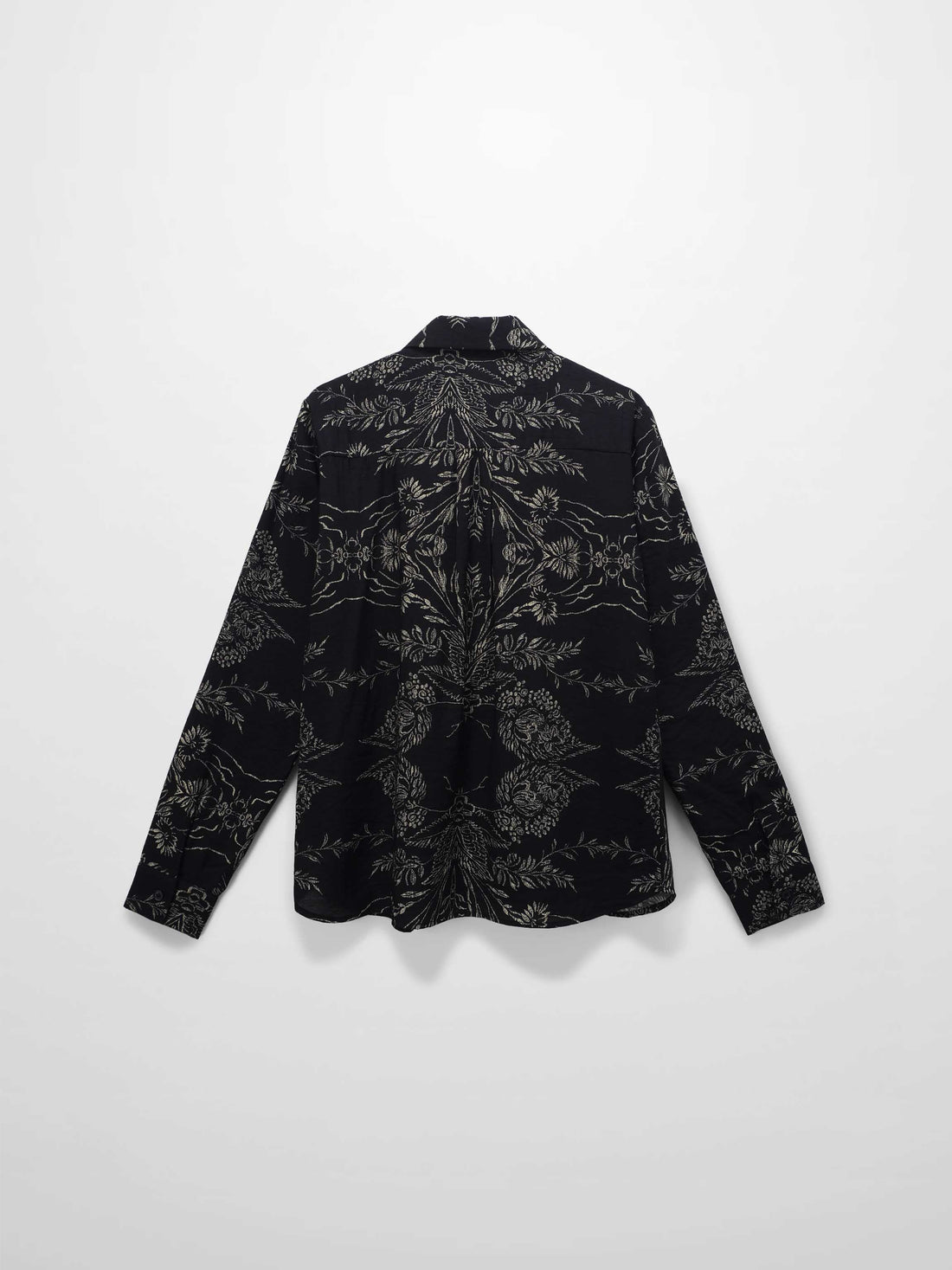 Pintuck Blouse-Tan Leaves