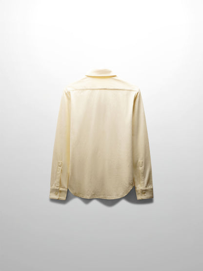 Button Down T-Shirt Blouse-Yellow