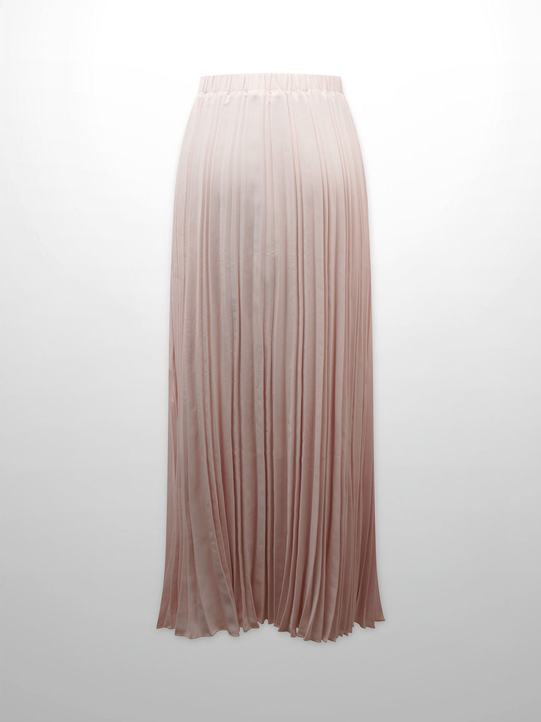 Crepe Pleated Maxi Skirt-Pink