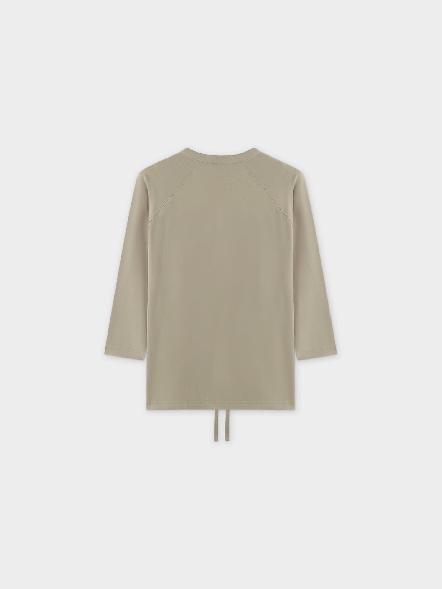 HENLEY DRAWSTRING TEE-SAGE