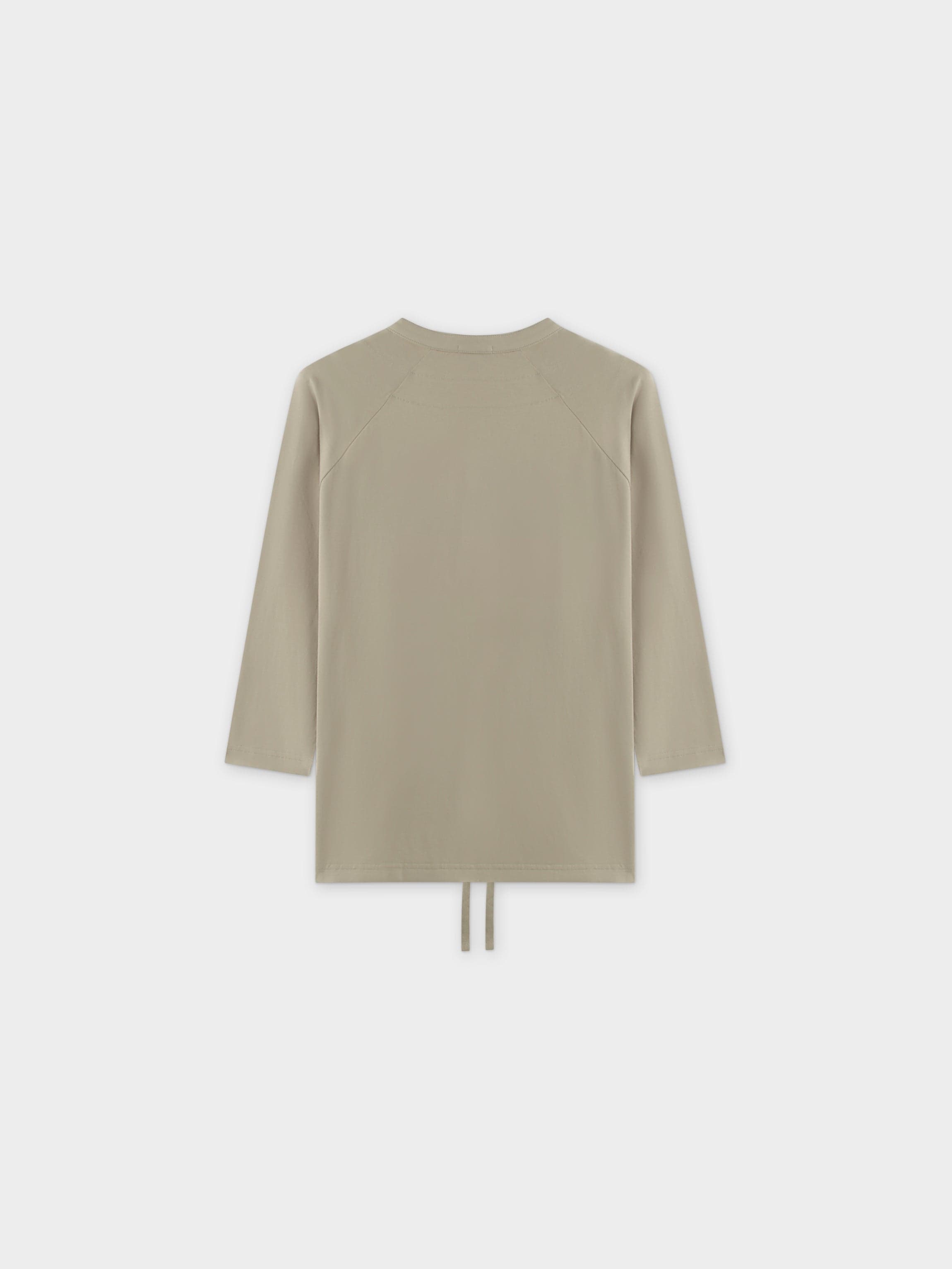 HENLEY DRAWSTRING TEE-SAGE