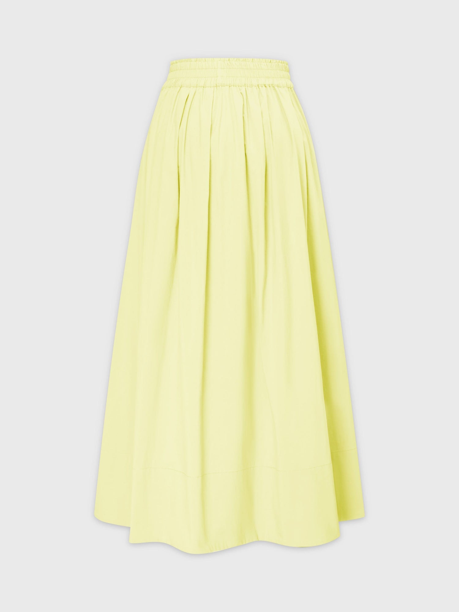 Gathered Waist Skirt-Lemon Sorbet