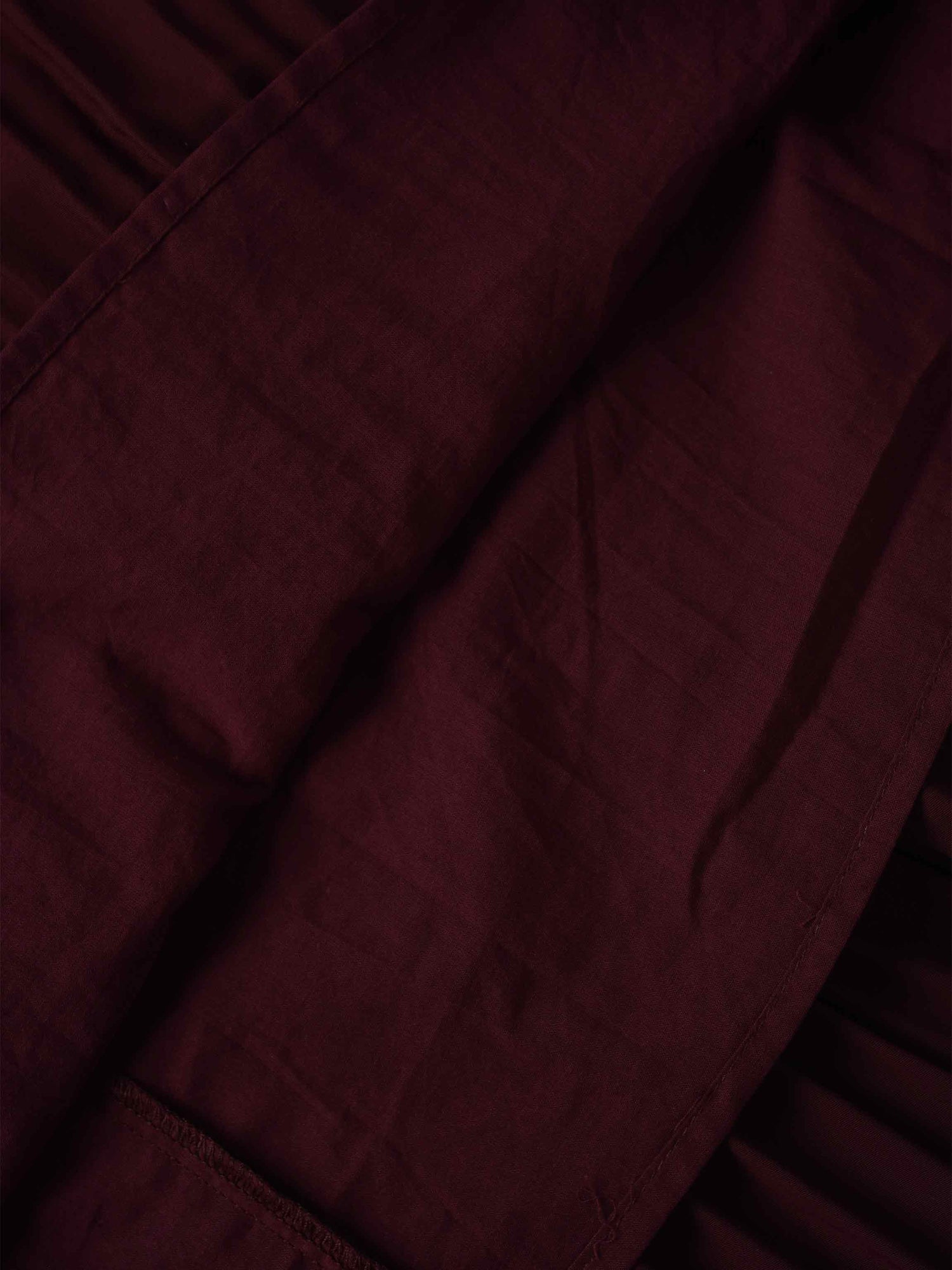 Pleated Layer Skirt 37"-Burgundy