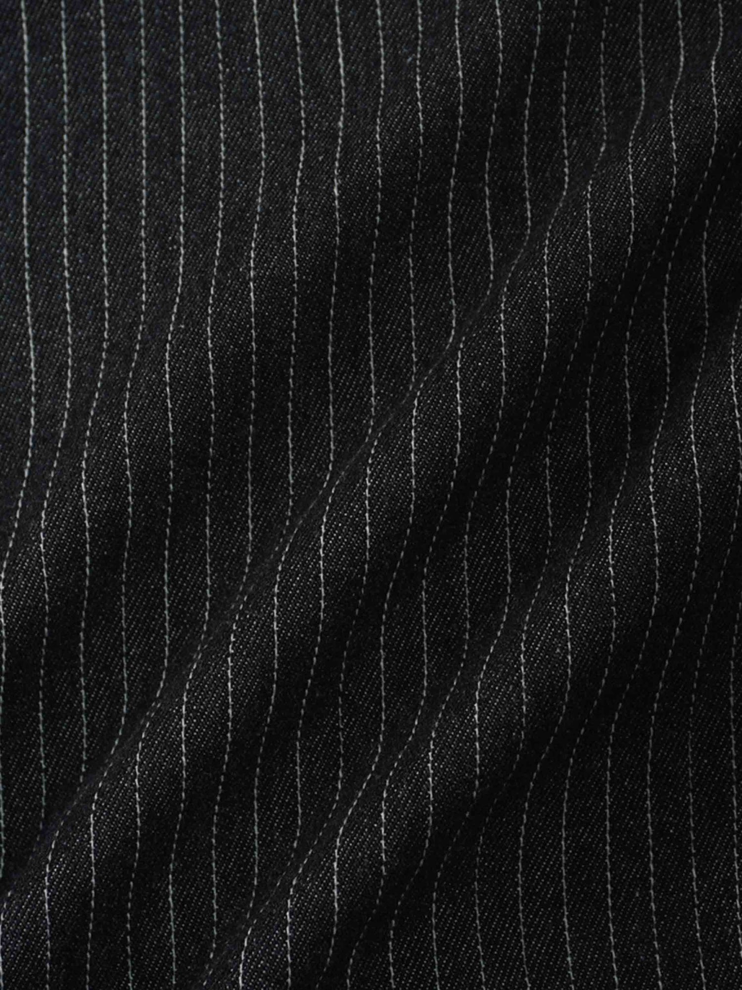 Denim Jacket-Black Pinstripe
