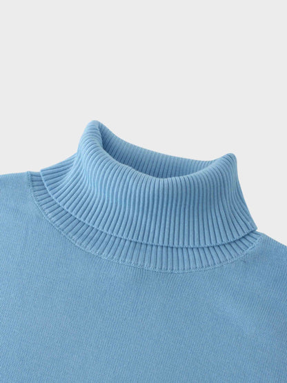 Sequin Trim Sweater-Ice Blue