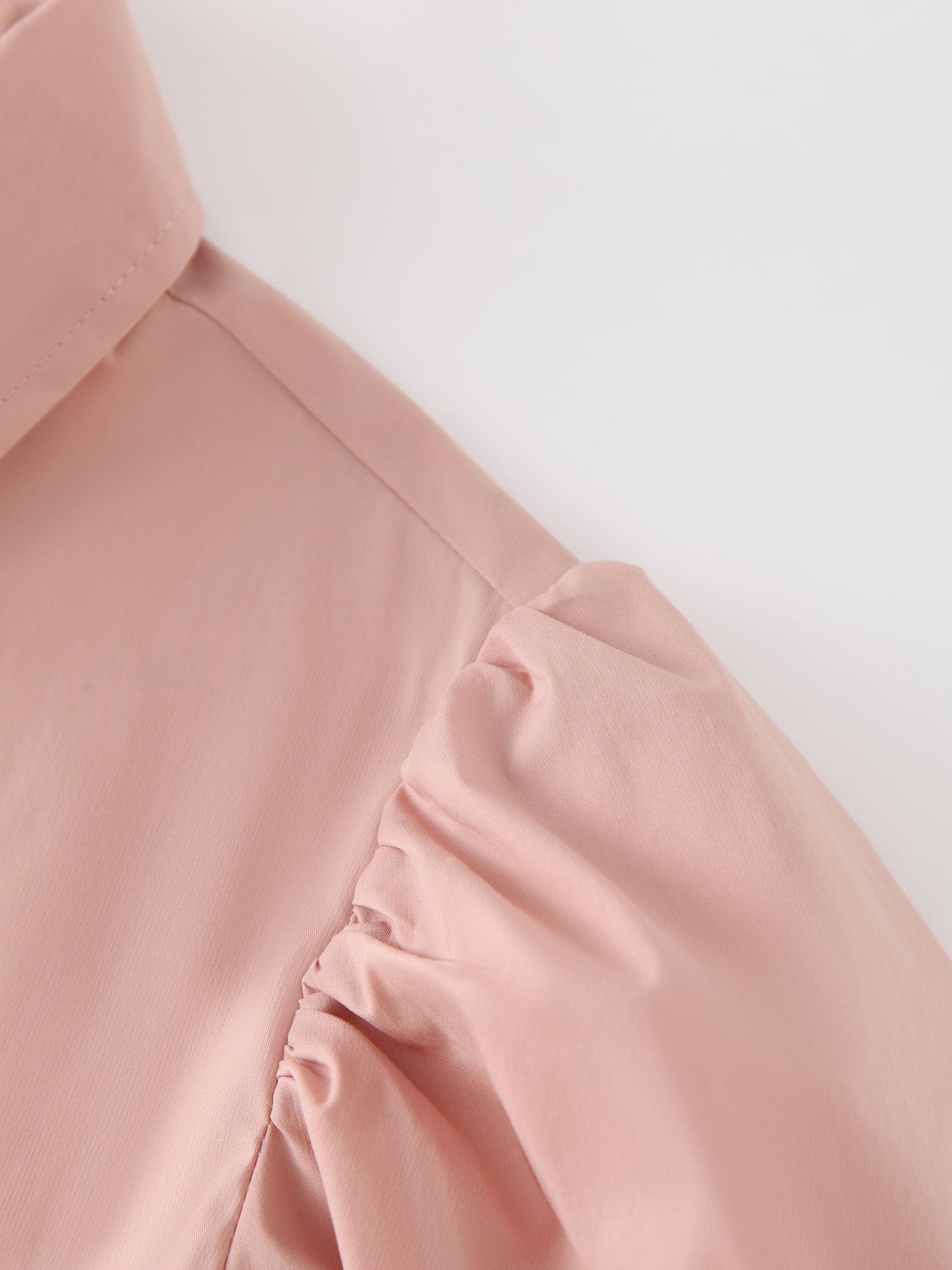 Polo Puff Dress-Pink