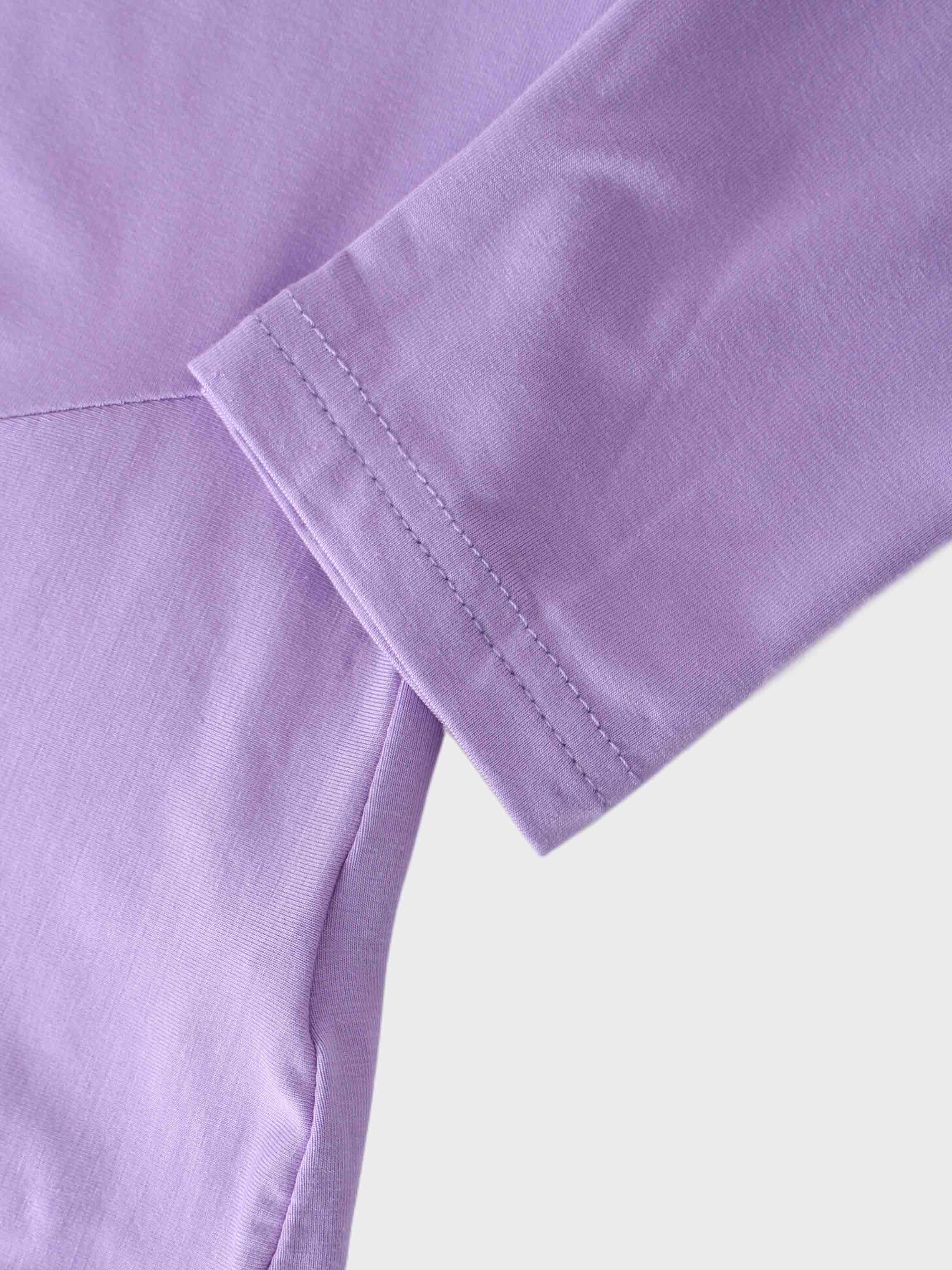 Wrap Tie Tee-Lavender