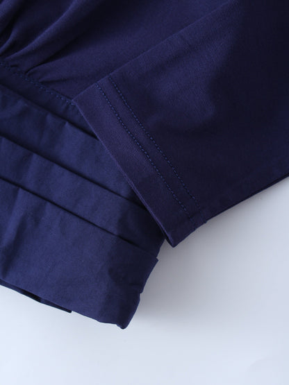 BLOUSE TSHIRT-NAVY