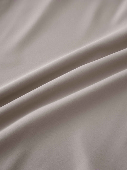Ring Detail Faux Wrap Skirt-Tan