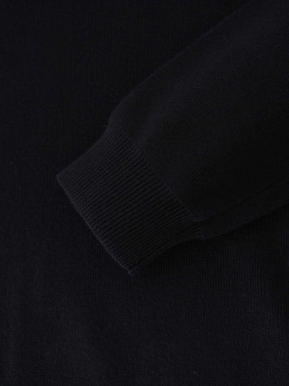 Oversized Soft Knit Sweater-Black