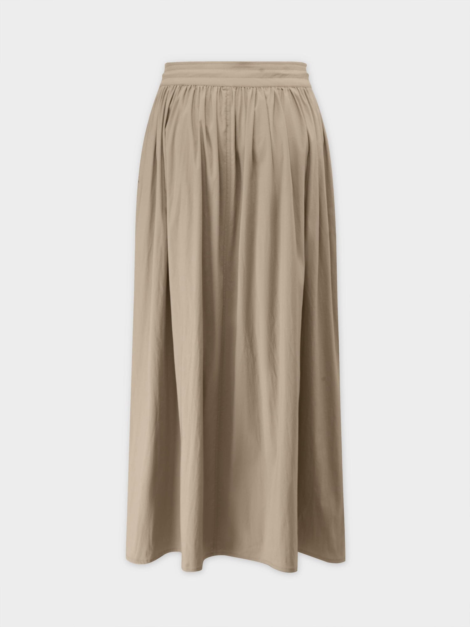 Waist Pull Skirt-Khaki