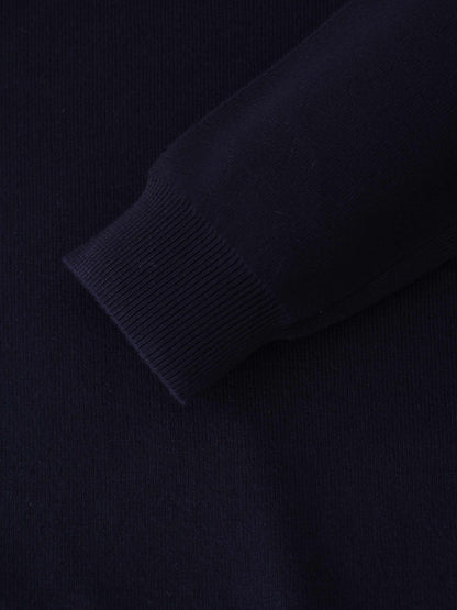 Oversized Soft Knit Sweater-Navy