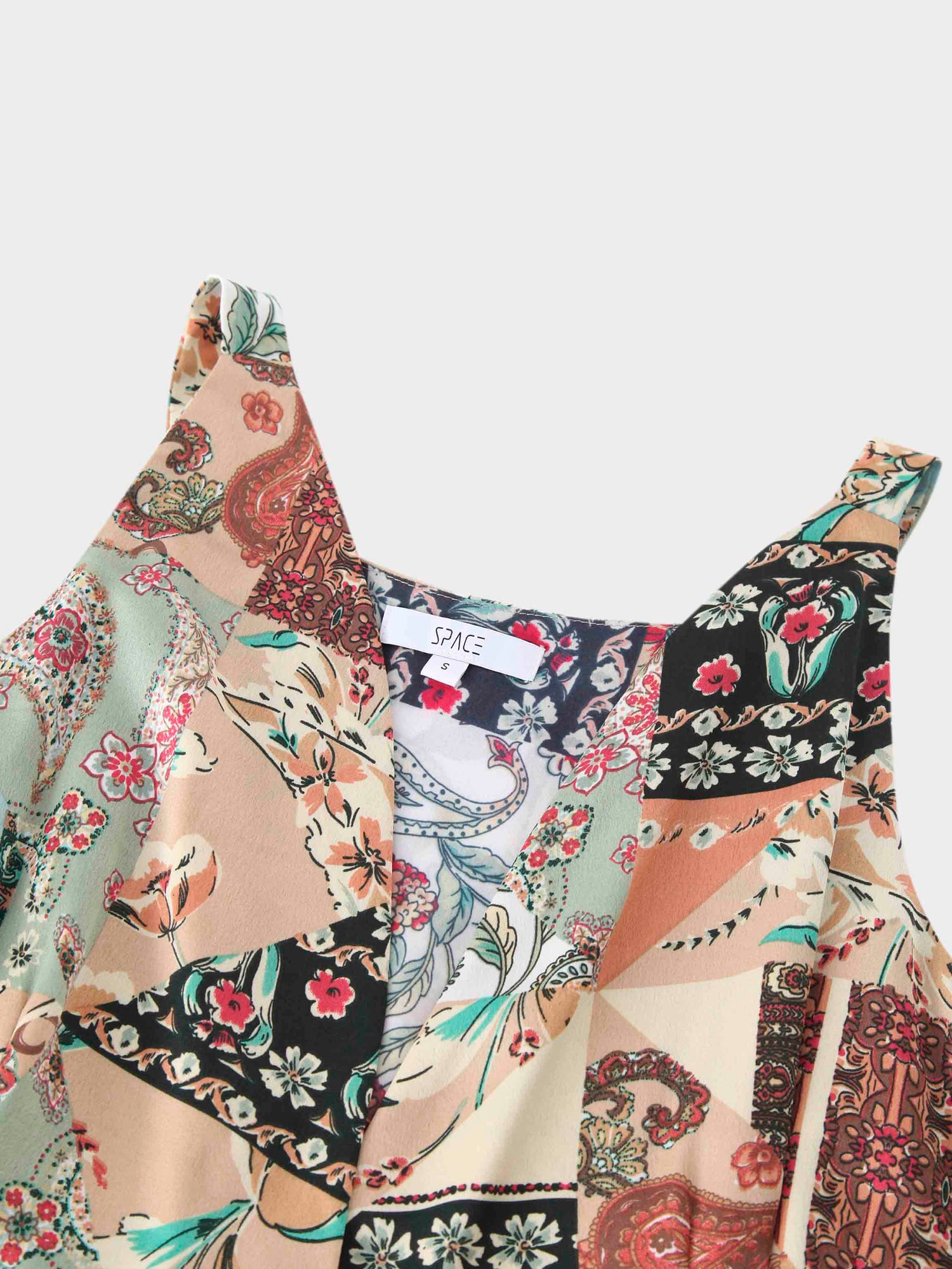 Tiered Wrap Jumper-Vintage Floral