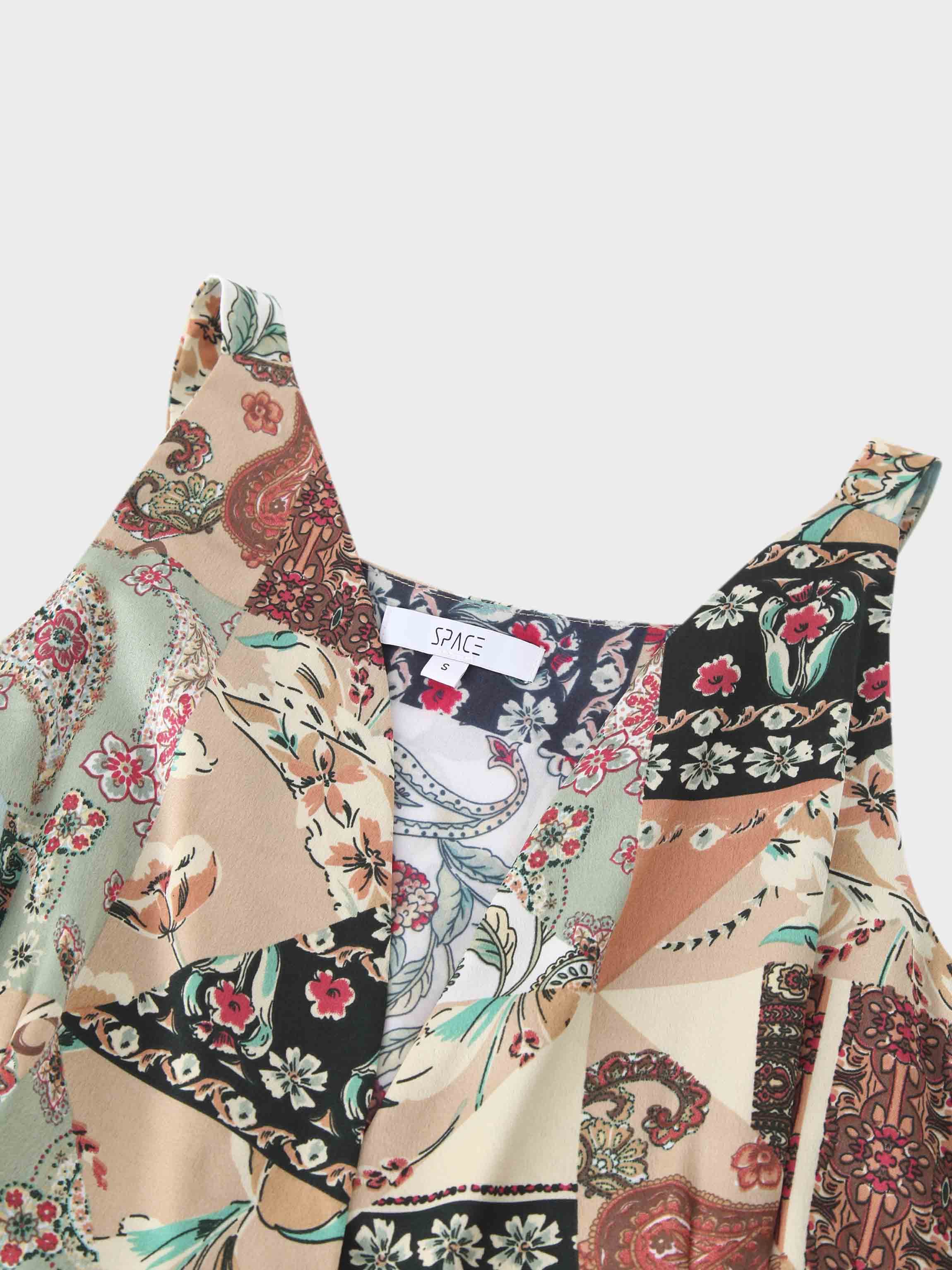 Tiered Wrap Jumper-Vintage Floral