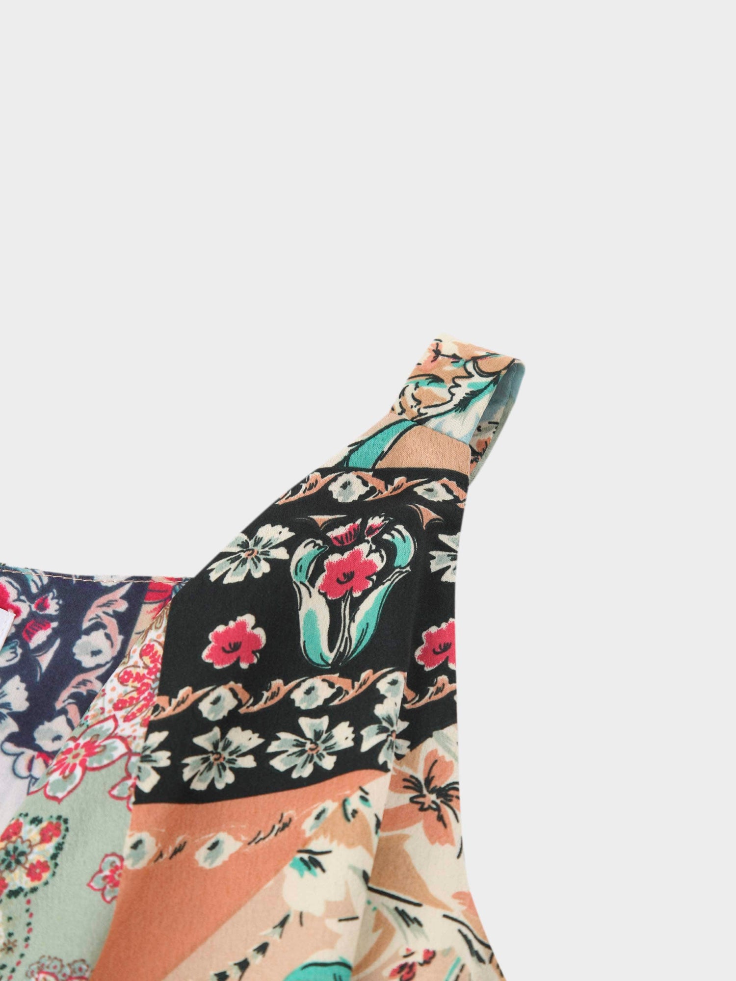 Tiered Wrap Jumper-Vintage Floral