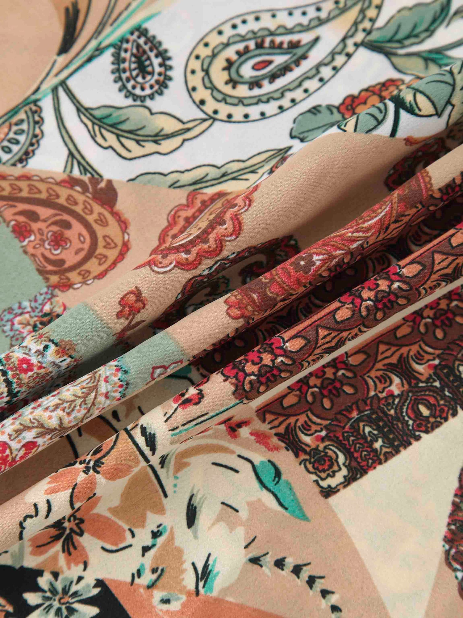 Tiered Wrap Jumper-Vintage Floral