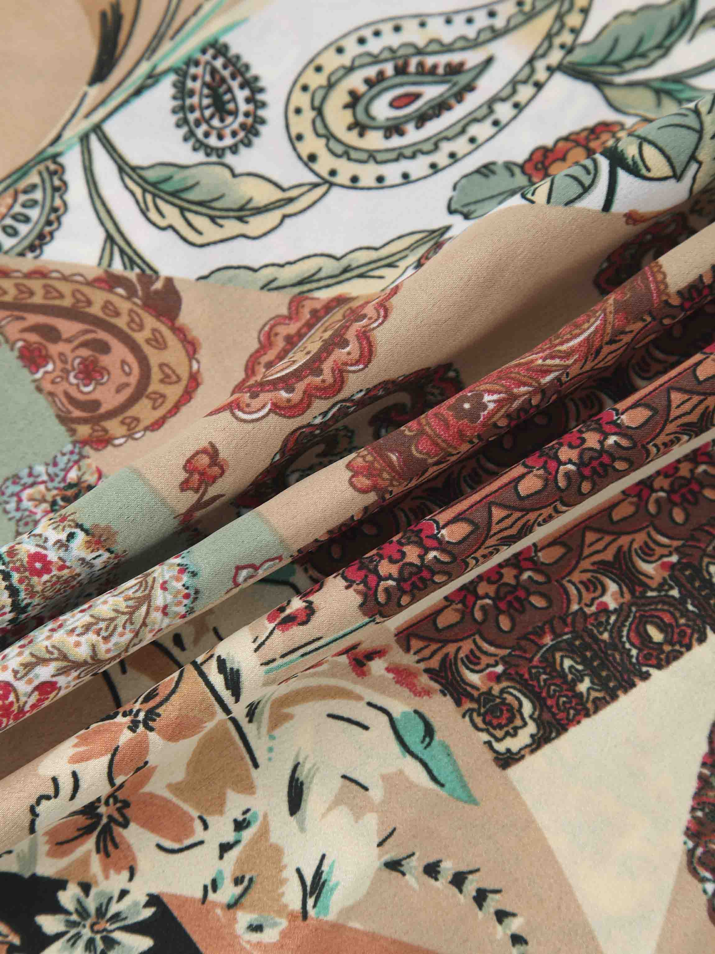 Tiered Wrap Jumper-Vintage Floral