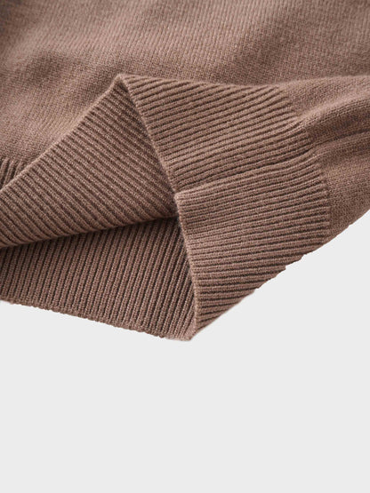 Embellished Cardigan Sweater-Mocha Mousse