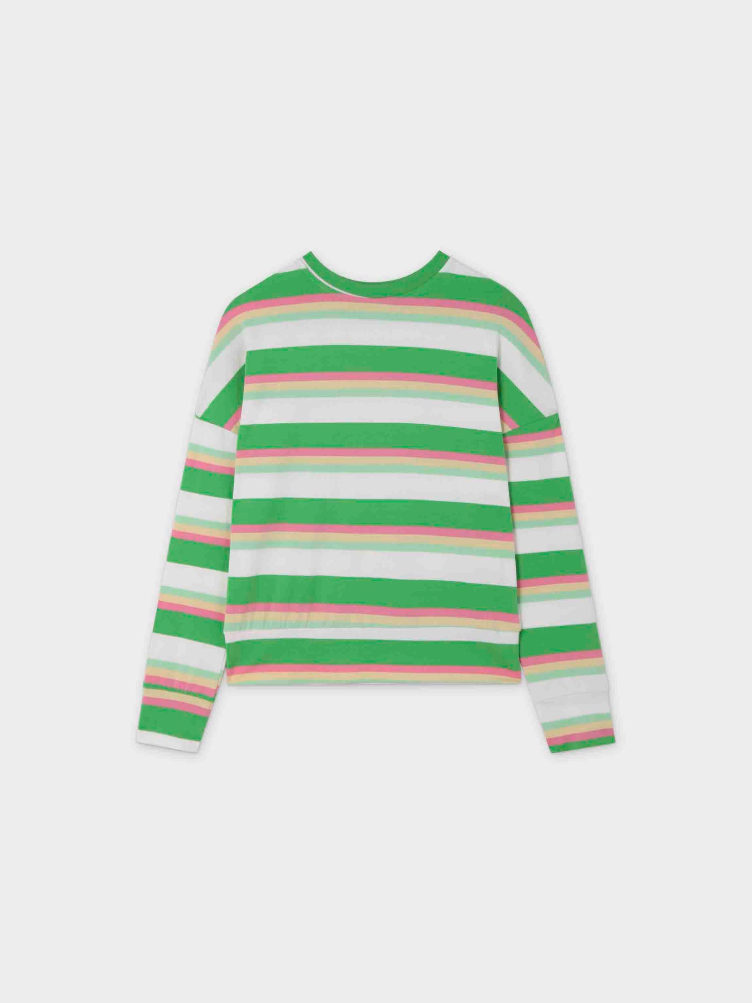 Striped Bomber-Green/Pink