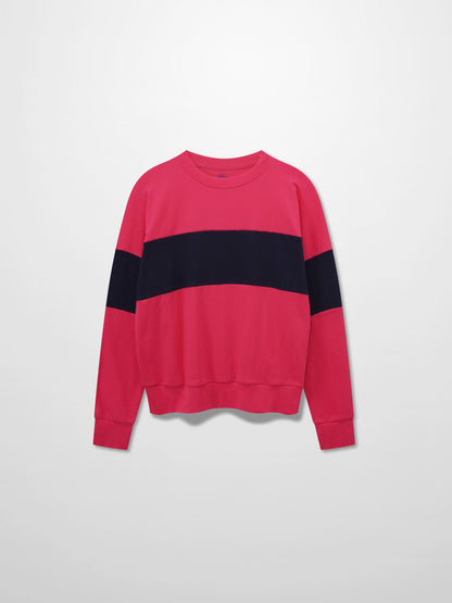 Wide Stripe Bomber-Pink/Blue