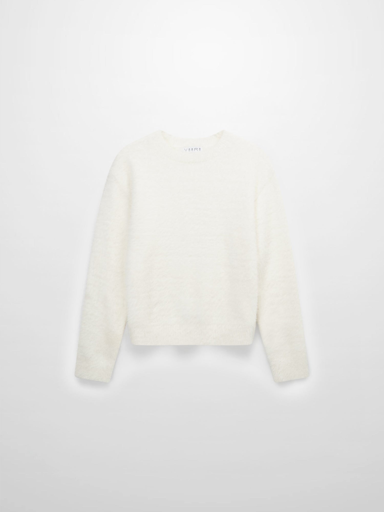 Mohair Crew Neck Sweater-Cream