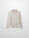 Ribbed Collar T-Shirt-Tan