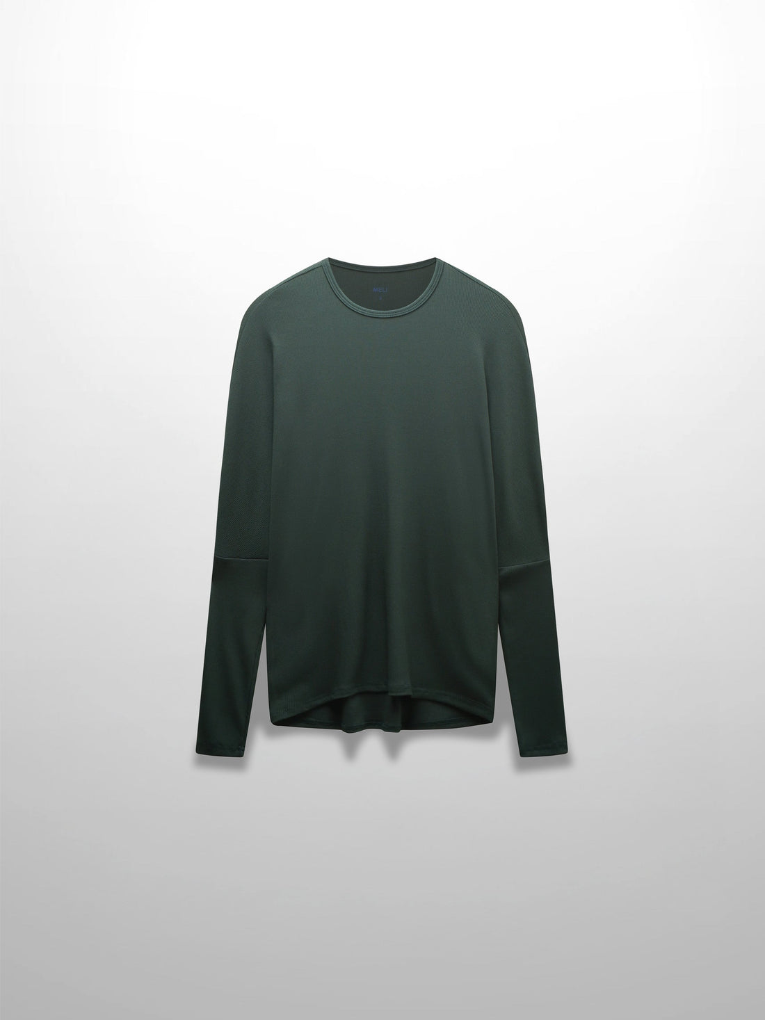 CREW RIBBED DOLMAN-EMERALD GREEN
