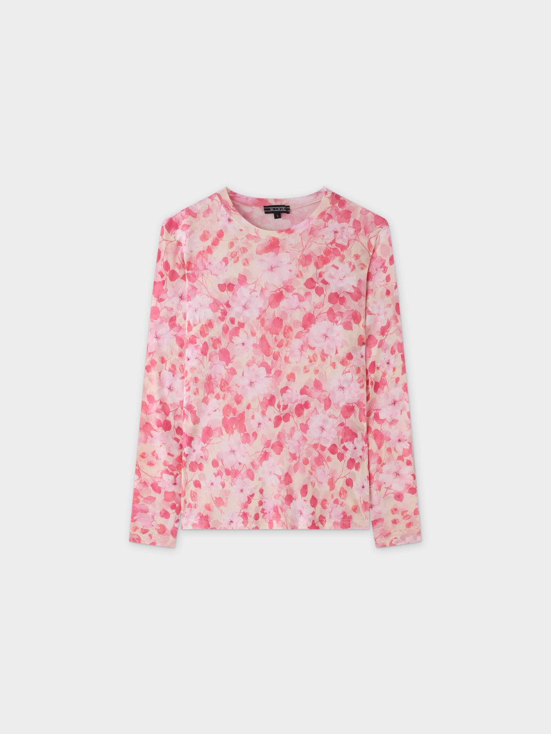 Floral Mesh Top-Pink Floral