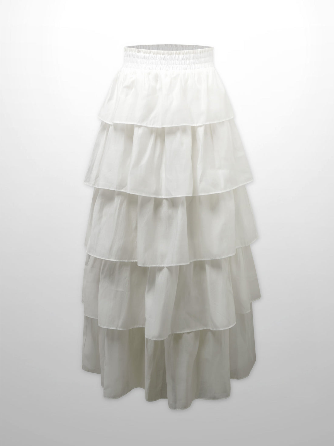 The Emme Layered Skirt-White