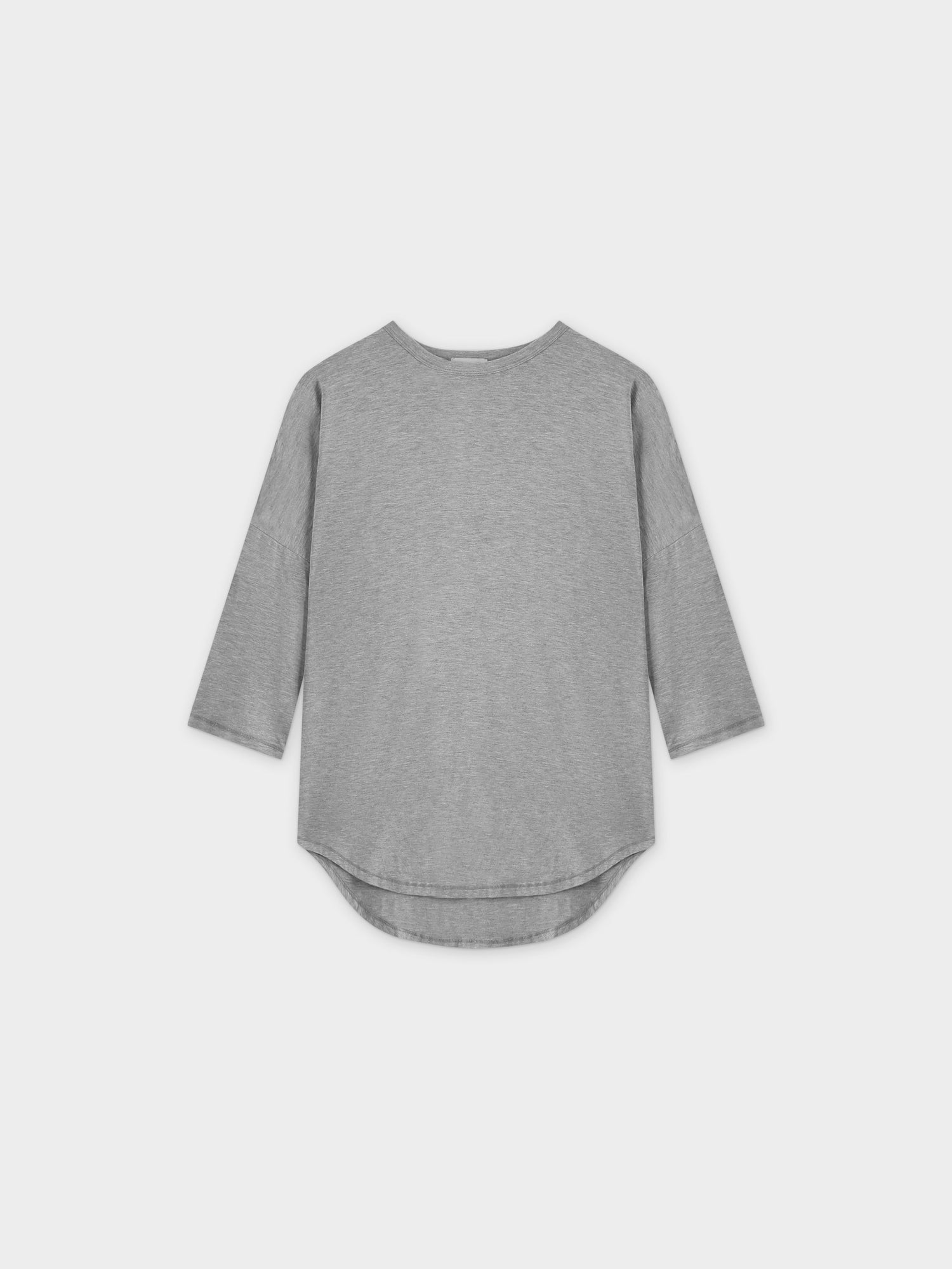 SWING TEE (3Q)-HEATHER GREY