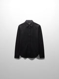 Button Down T-Shirt Blouse-Black