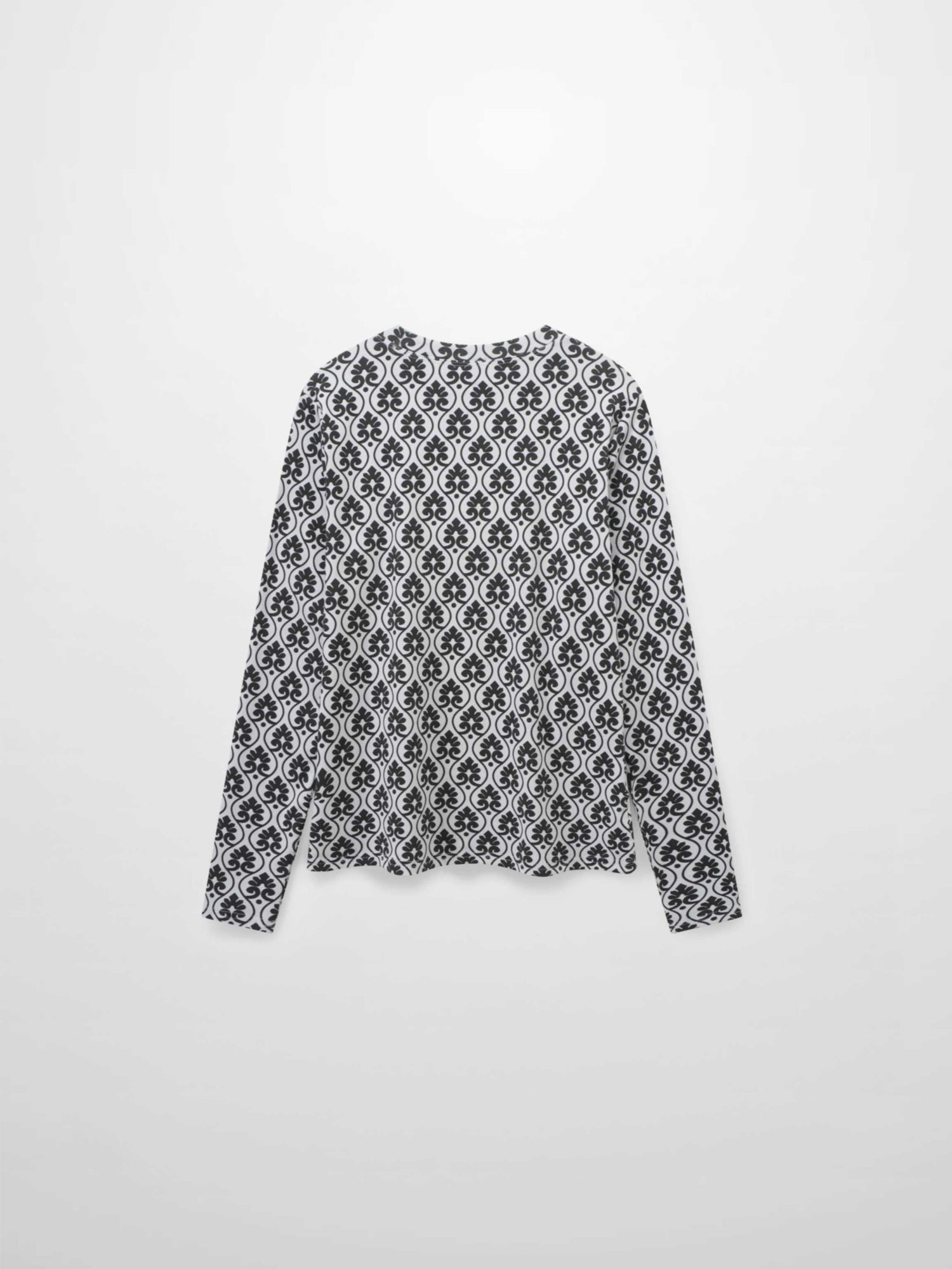 Basic Printed T-shirt-Damask