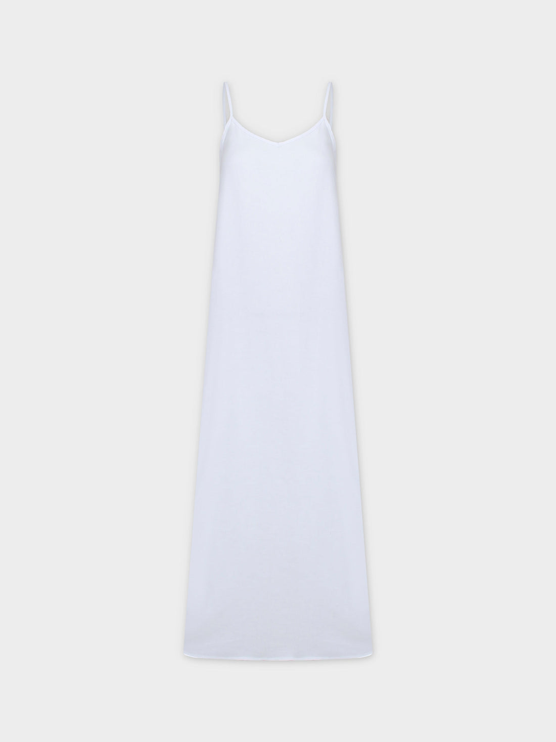 Linen Slip Dress-White