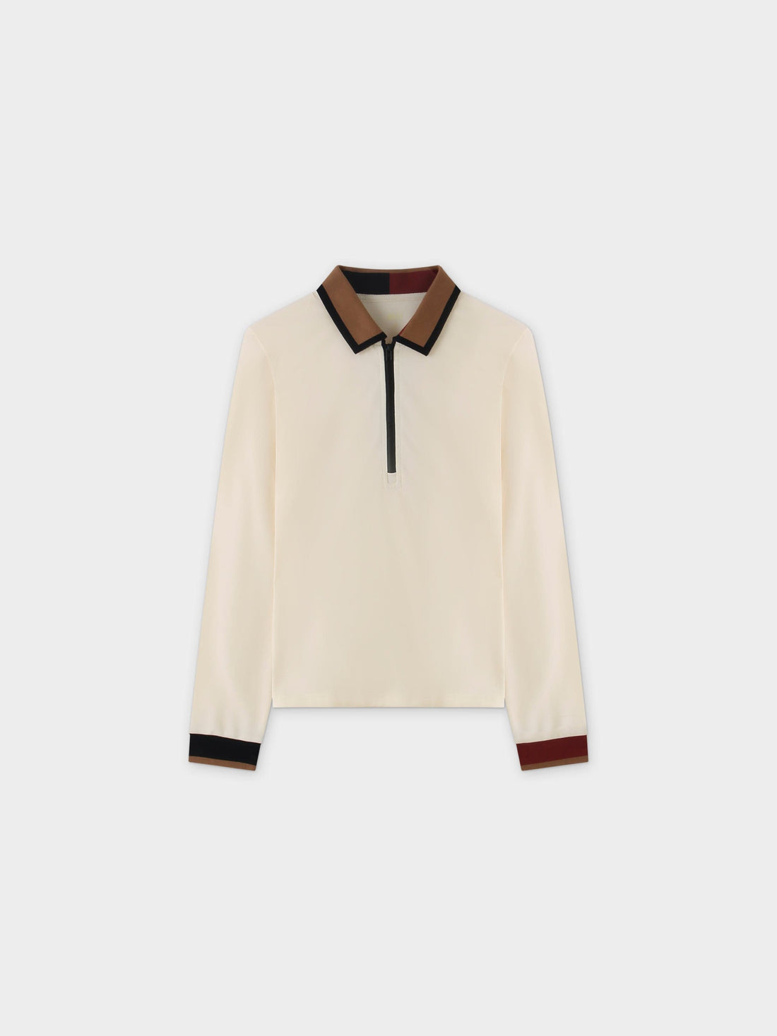 Half Zip Polo-Cream