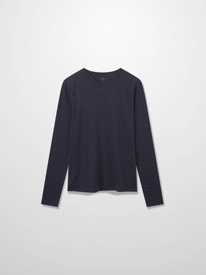 Spaced Dyed Tee-Black