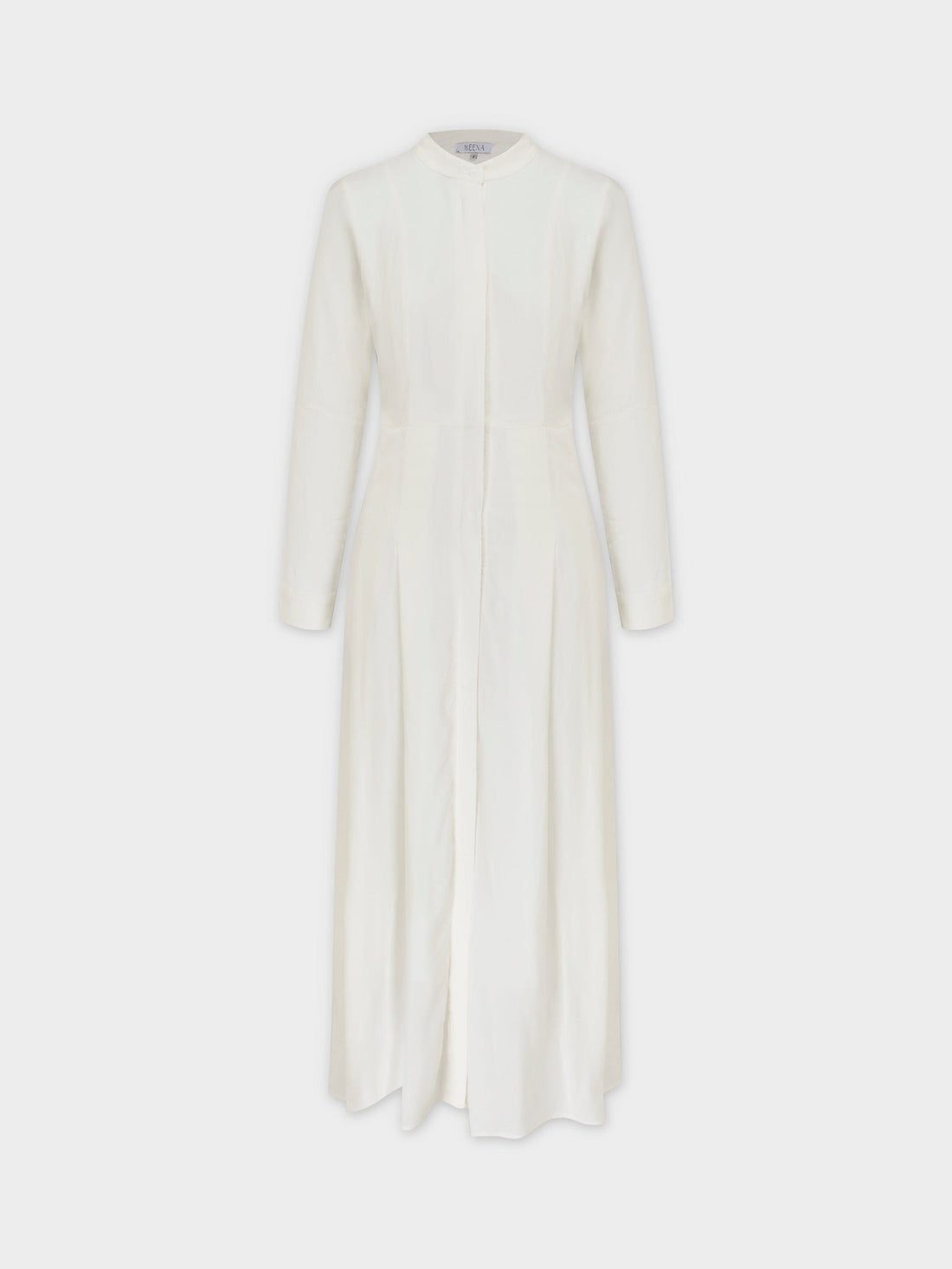 LINEN SHIRTDRESS-WHITE