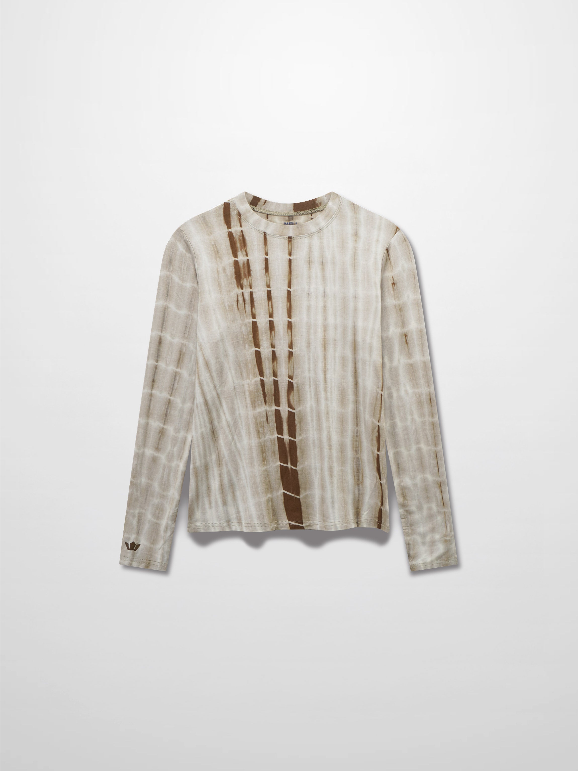 Tie Dye Crew Neck T-Shirt-Olive