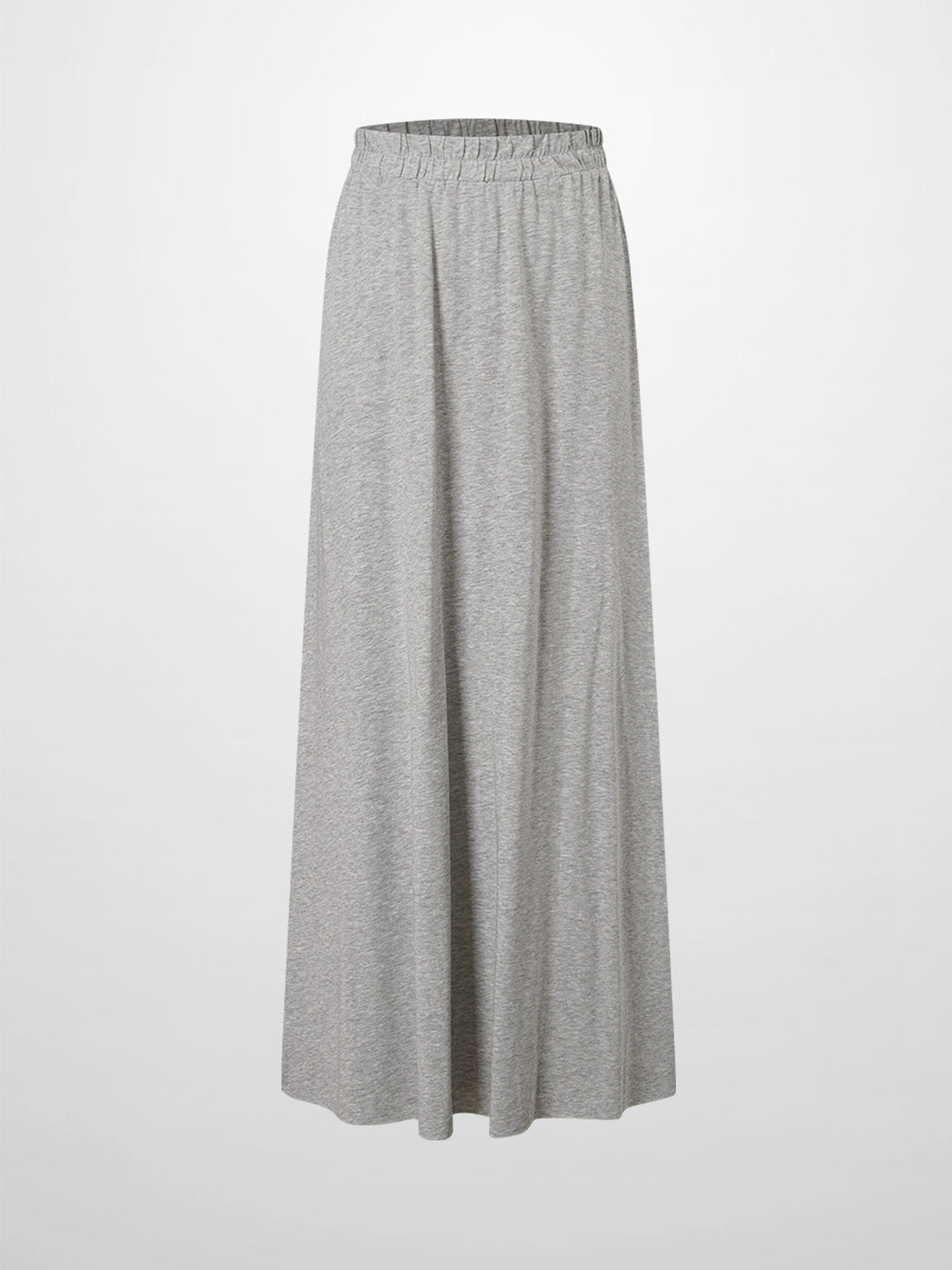 Elastic Waist T-Shirt Skirt-Heathered Grey