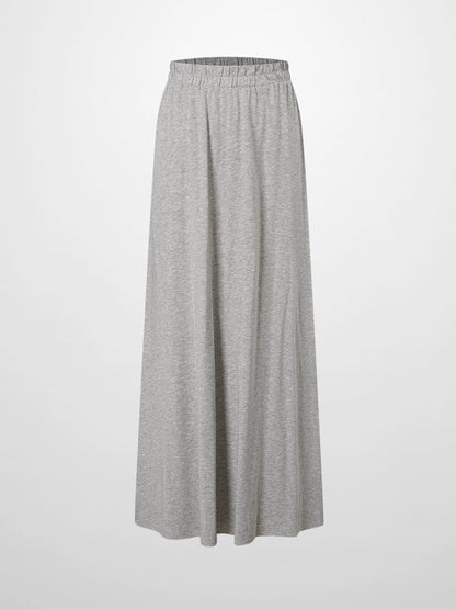 Elastic Waist T-Shirt Skirt-Heathered Grey