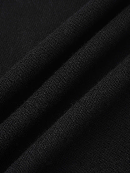 Side Zipper Straight Maxi Skirt-Black