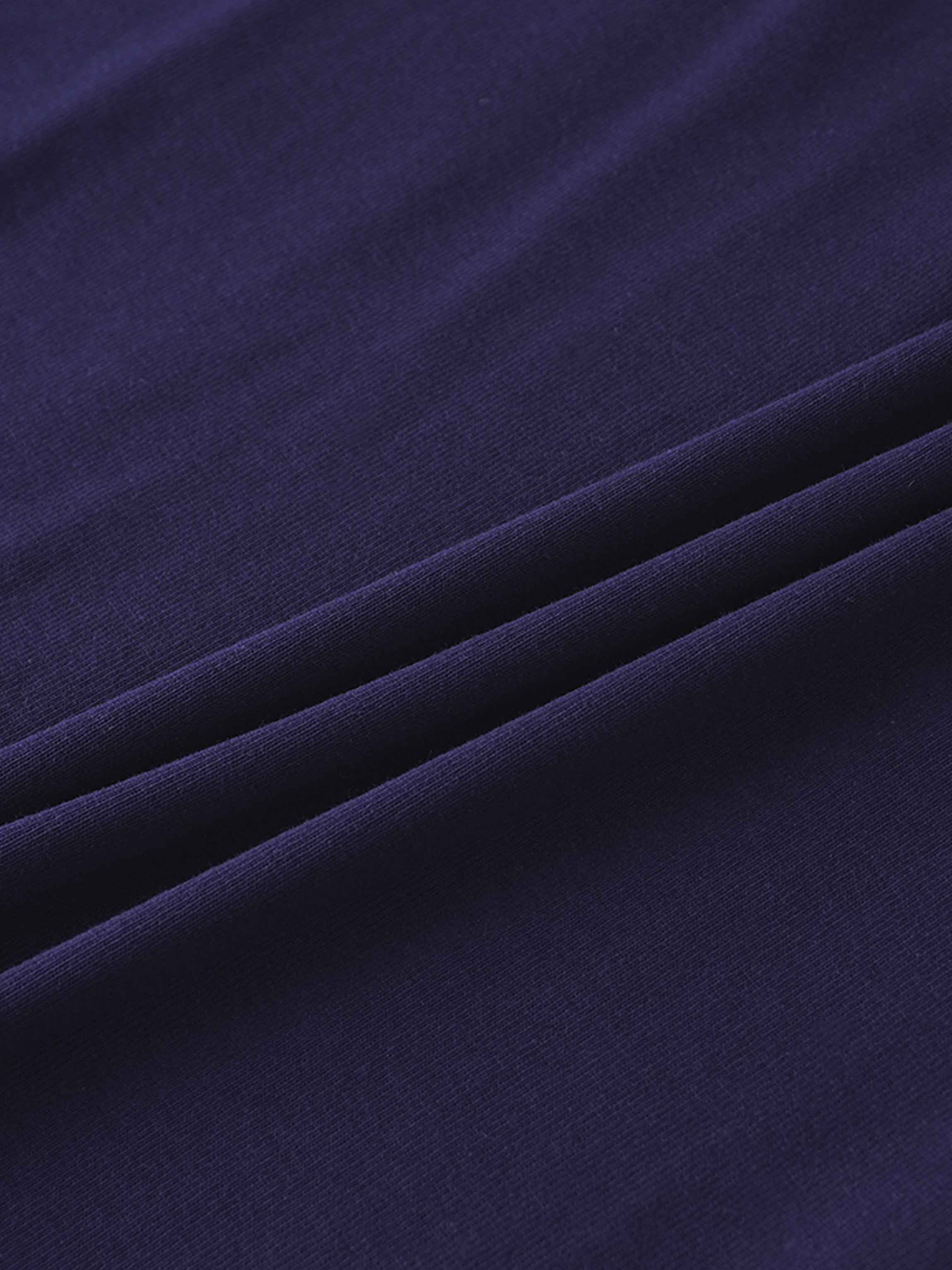 Basic T-Shirt Slip Dress-Navy