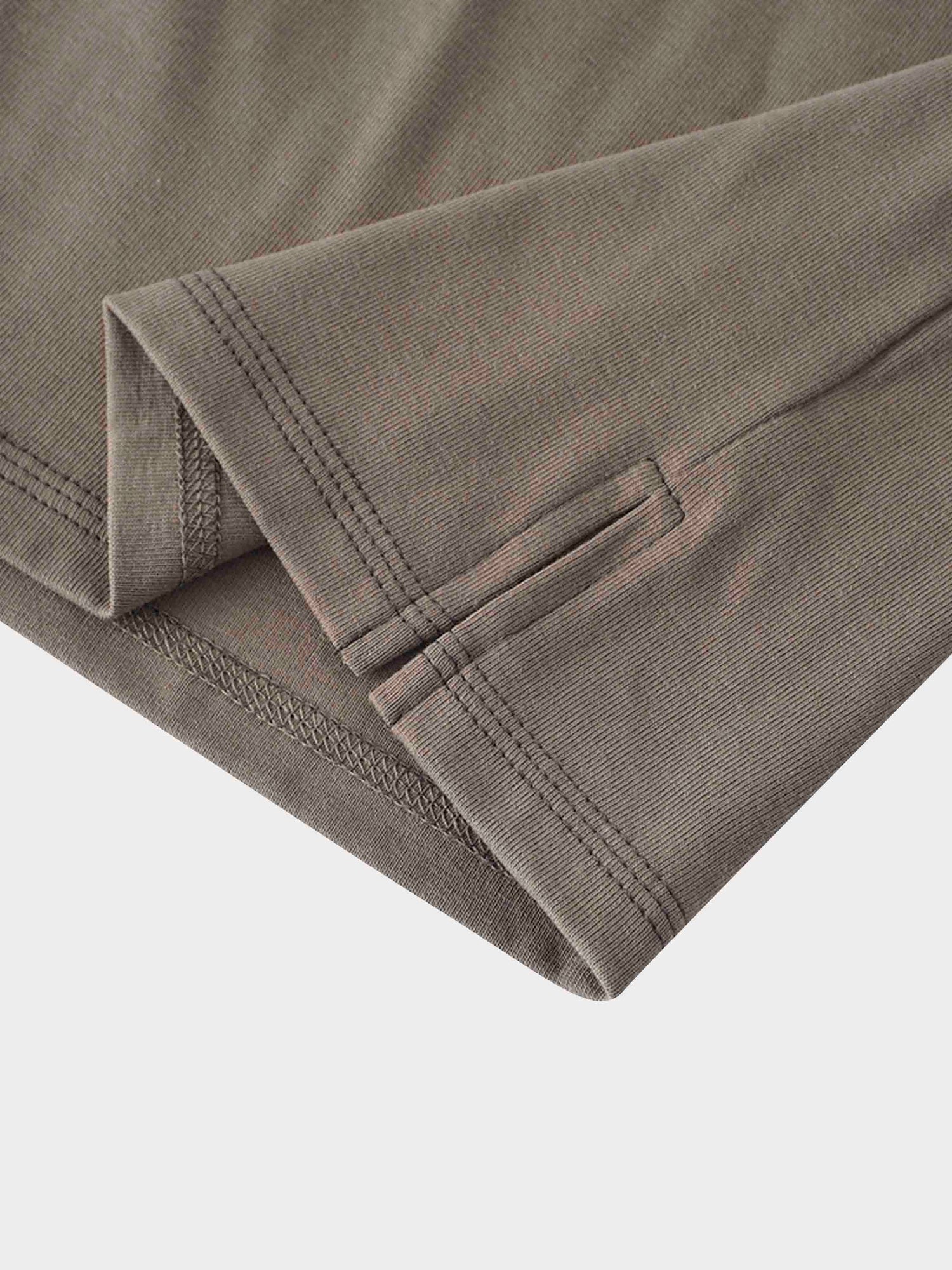 Basic T-Shirt Slip Dress-Olive